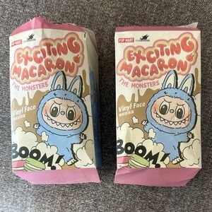 New 2 Pop Mart Exciting Macaron The Monsters Labubu